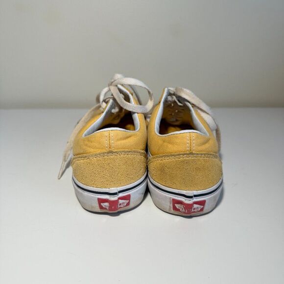 VANS Old School Yellow Shoes Womens Size 7 Men Size 5.5 Skater Punk Comfortable - Picture 4 of 10